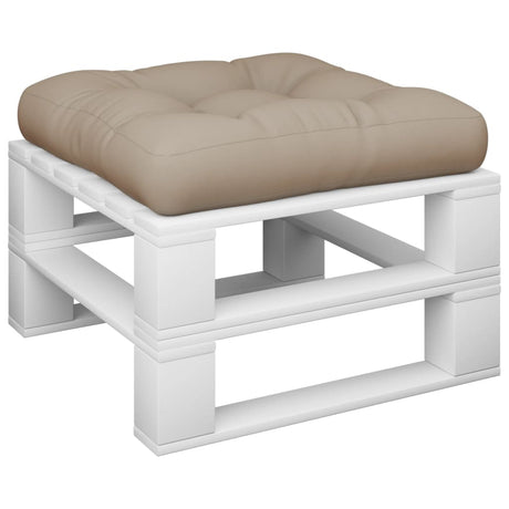 VidaXL Palettenkissen 60x60x12 cm Stoff Taupe