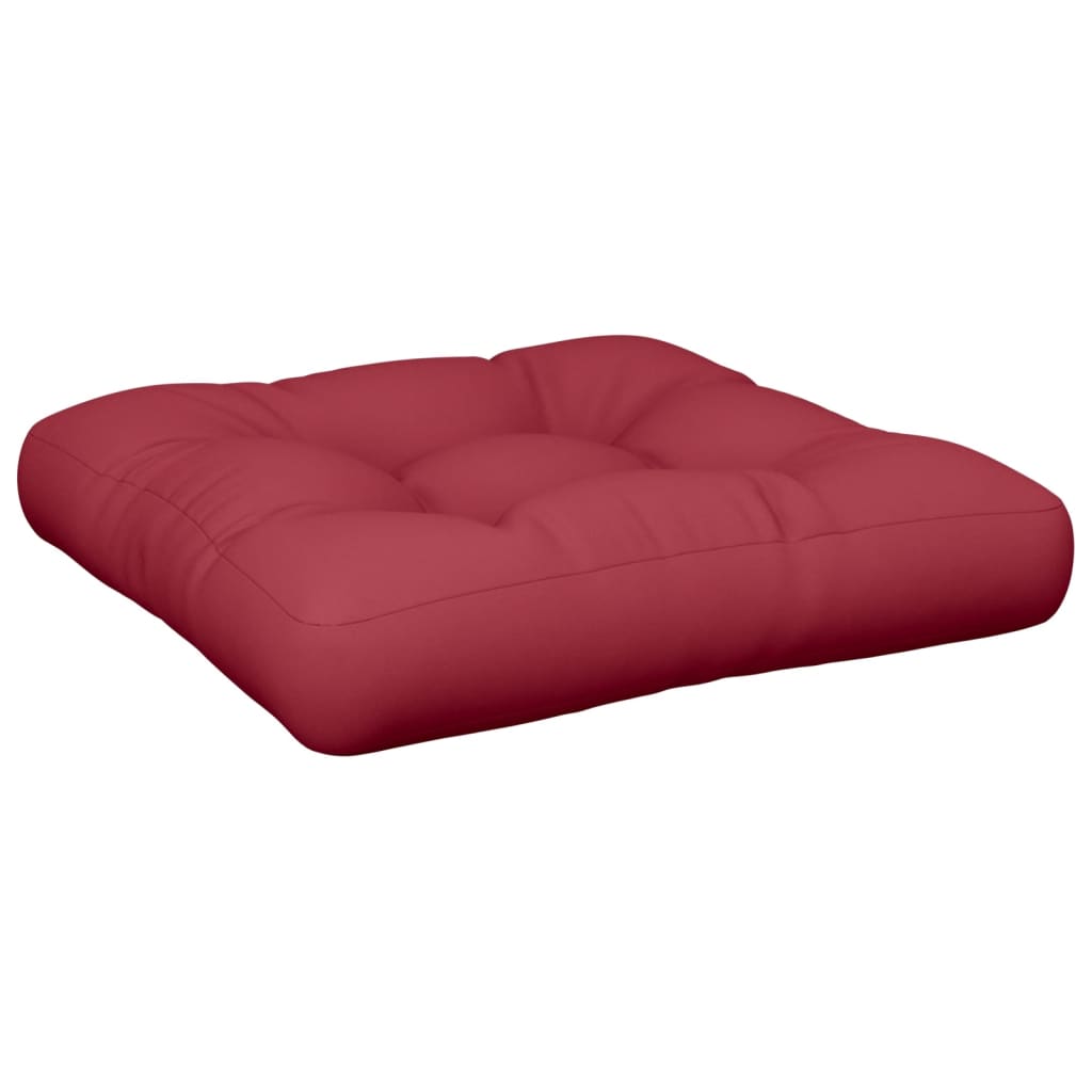 Vidaxx Palettenkissen 60x60x12 cm Stoff weinrot