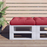 Vidaxx Palettenkissen 60x60x12 cm Stoff weinrot