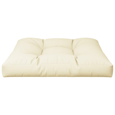 VidaXL Palettenkissen 70x70x12 cm Stoff cremefarben