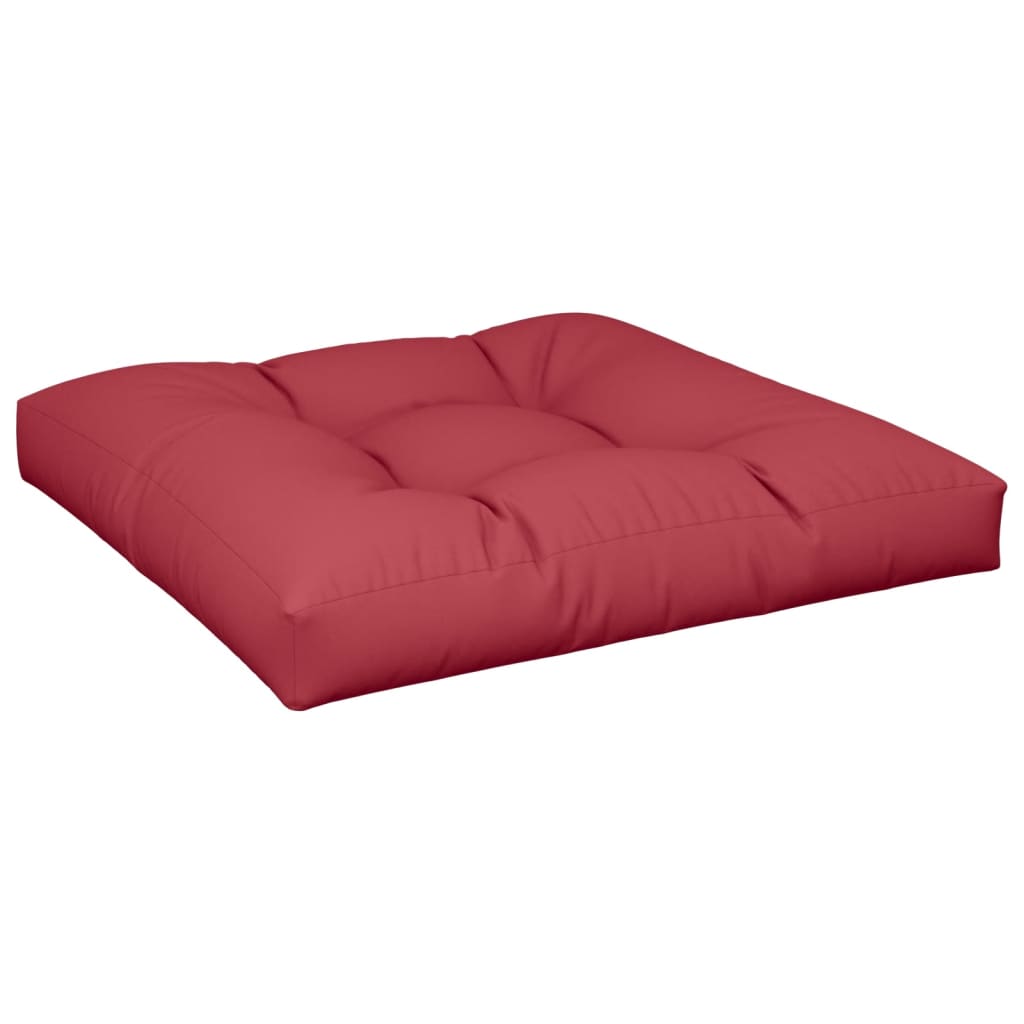 VidaXL Palettenkissen 70x70x12 cm Stoff weinrot