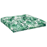 VidaXL Palettenkissen Blattmuster 70x70x12 cm