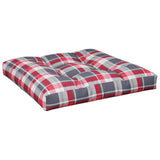 Vidaxx Palettenkissen 70x70x12 cm Stoff Rautenmuster rot
