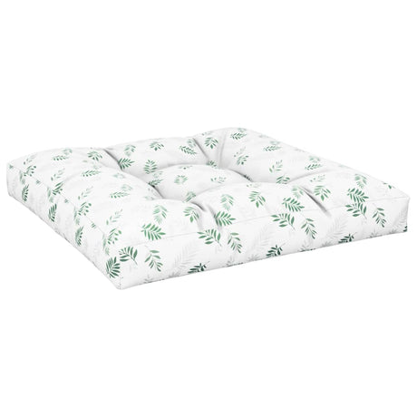 VidaXL Palettenkissen Blattmuster 70x70x12 cm Stoff