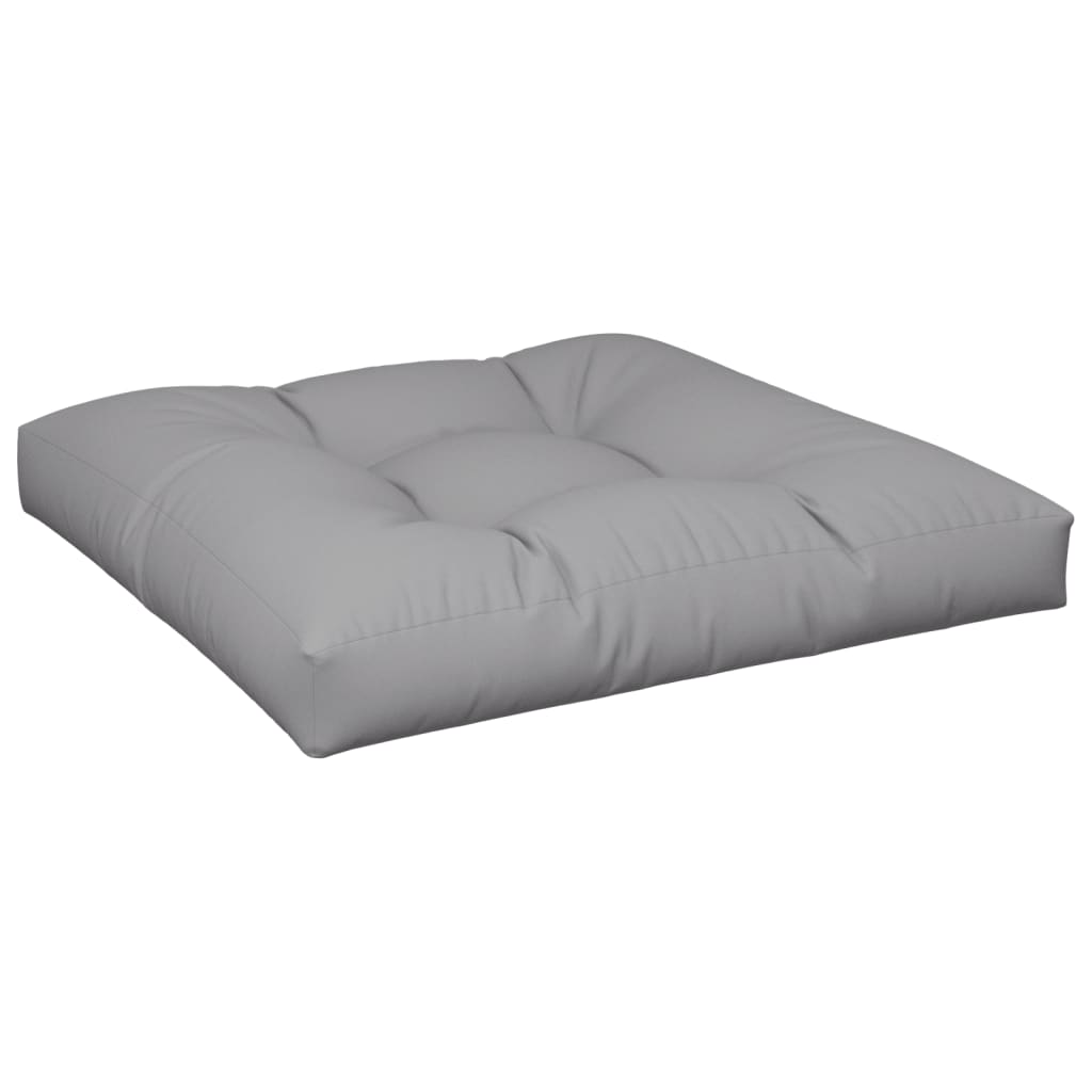 VidaXL Palettenkissen 80x80x12 cm Stoff grau