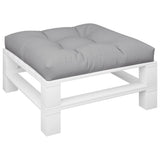 VidaXL Palettenkissen 80x80x12 cm Stoff grau
