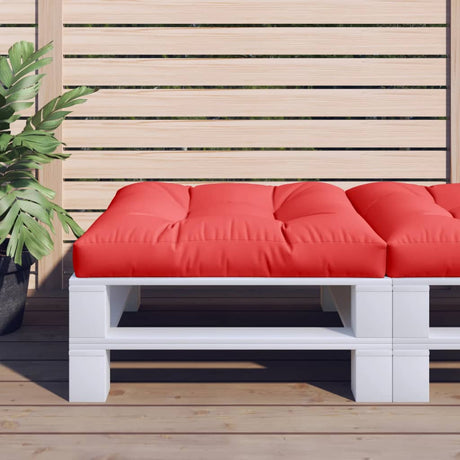 VidaXL Palettenkissen 80x80x12 cm Stoff rot