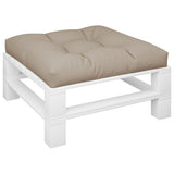 VidaXL Palettenkissen 80x80x12 cm Stoff Taupe