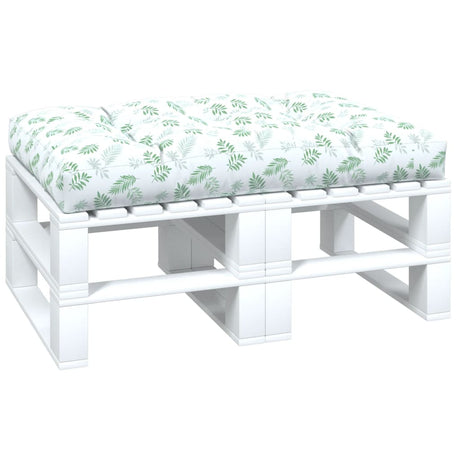 VidaXL Palettenkissen Blattmuster 120x80x12 cm Stoff