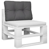 Vidaxx Palettenkissen 50x40x12 cm Stoff Anthrazit