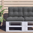 Vidaxx Palettenkissen 50x40x12 cm Stoff Anthrazit