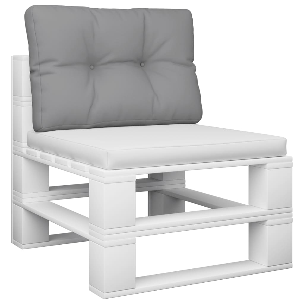 VidaXL Palettenkissen 50x40x12 cm Stoff grau