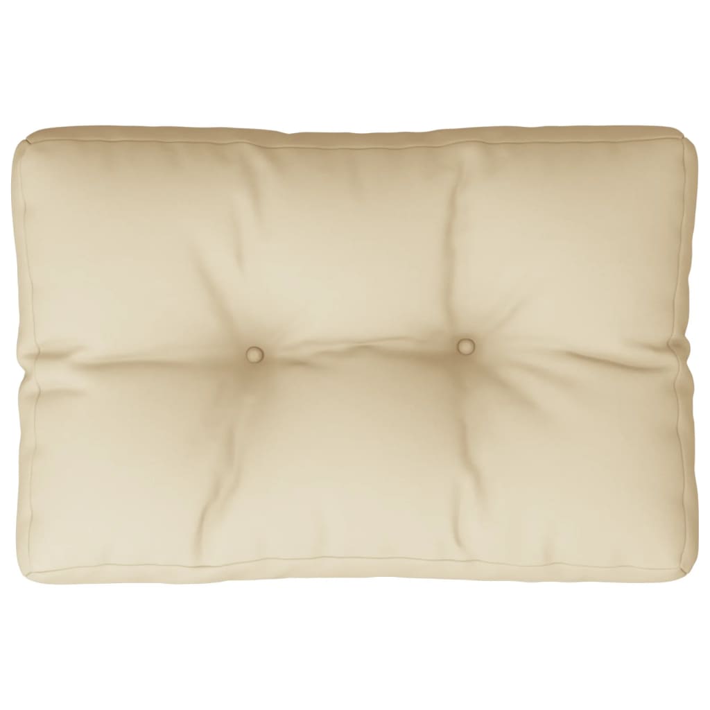 VidaXL Palettenkissen 50x40x12 cm Stoff beige