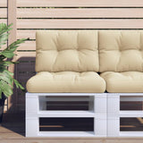 VidaXL Palettenkissen 50x40x12 cm Stoff beige