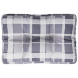 Vidaxx Palettenkissen 50x40x12 cm Stoff Rautenmuster grau