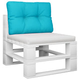 VidaXL Palettenkissen 50x40x12 cm Stoff Türkis