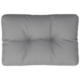 VidaXL Palettenkissen 60x40x12 cm Stoff grau