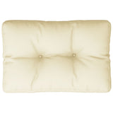 VidaXL Palettenkissen 60x40x12 cm Stoff cremefarben