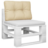 VidaXL Palettenkissen 60x40x12 cm Stoff beige