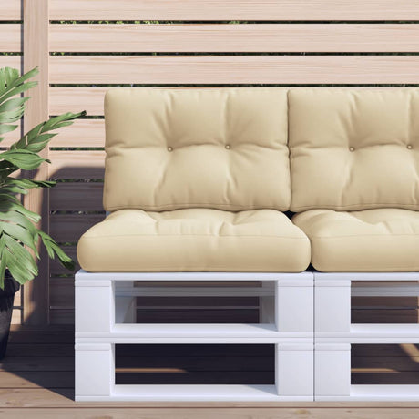 VidaXL Palettenkissen 60x40x12 cm Stoff beige