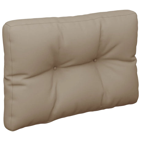Vidaxl palletkussen 60x40x12 cm stof taupe