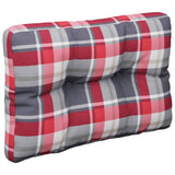 Vidaxx Palettenkissen 60x40x12 cm Stoff Rautenmuster rot