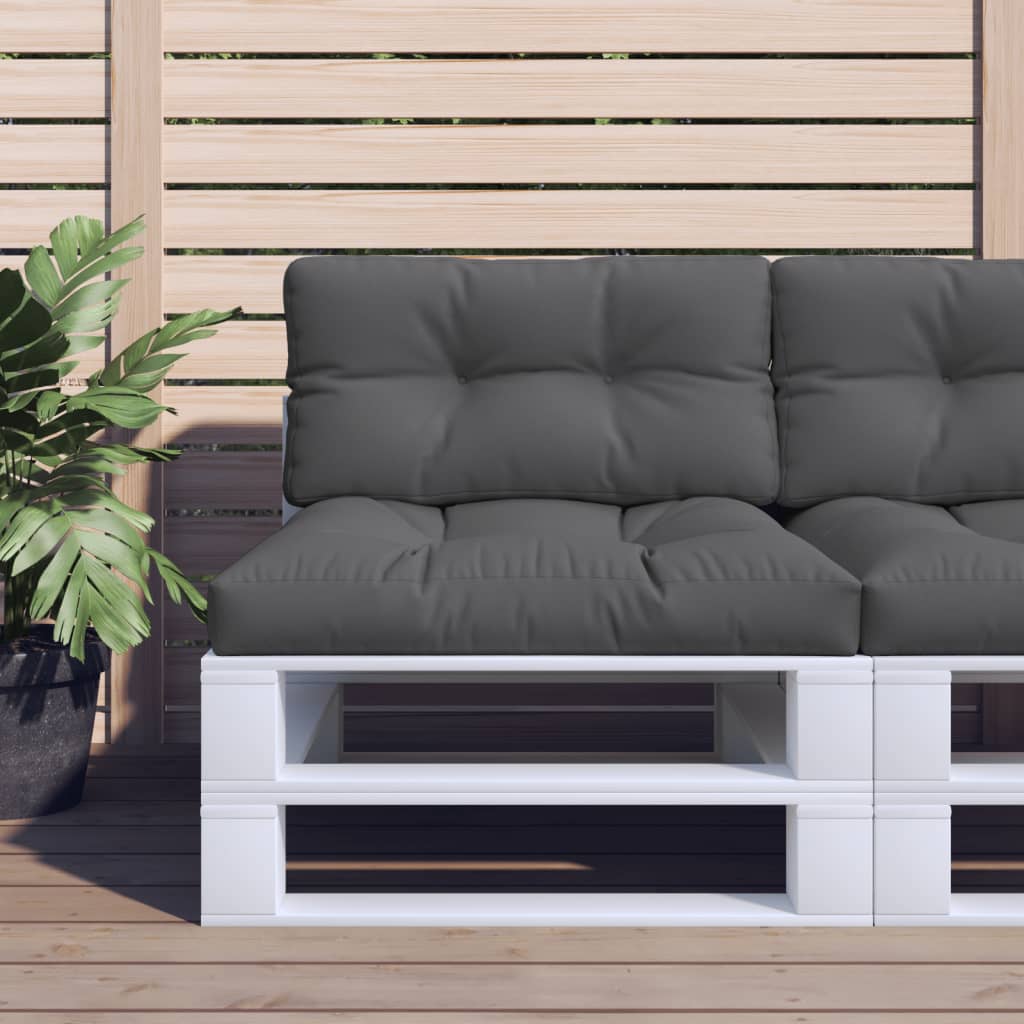 Vidaxx Palettenkissen 70x40x12 cm Stoff Anthrazit