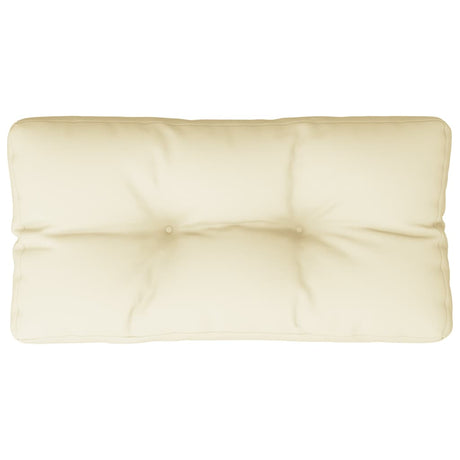 VidaXL Palettenkissen 70x40x12 cm Stoff cremefarben