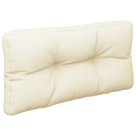 VidaXL Palettenkissen 70x40x12 cm Stoff cremefarben