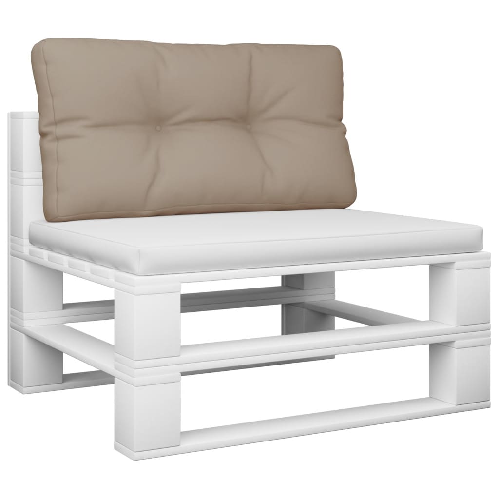 Vidaxx Palettenkissen 70x40x12 cm Stoff Taupe