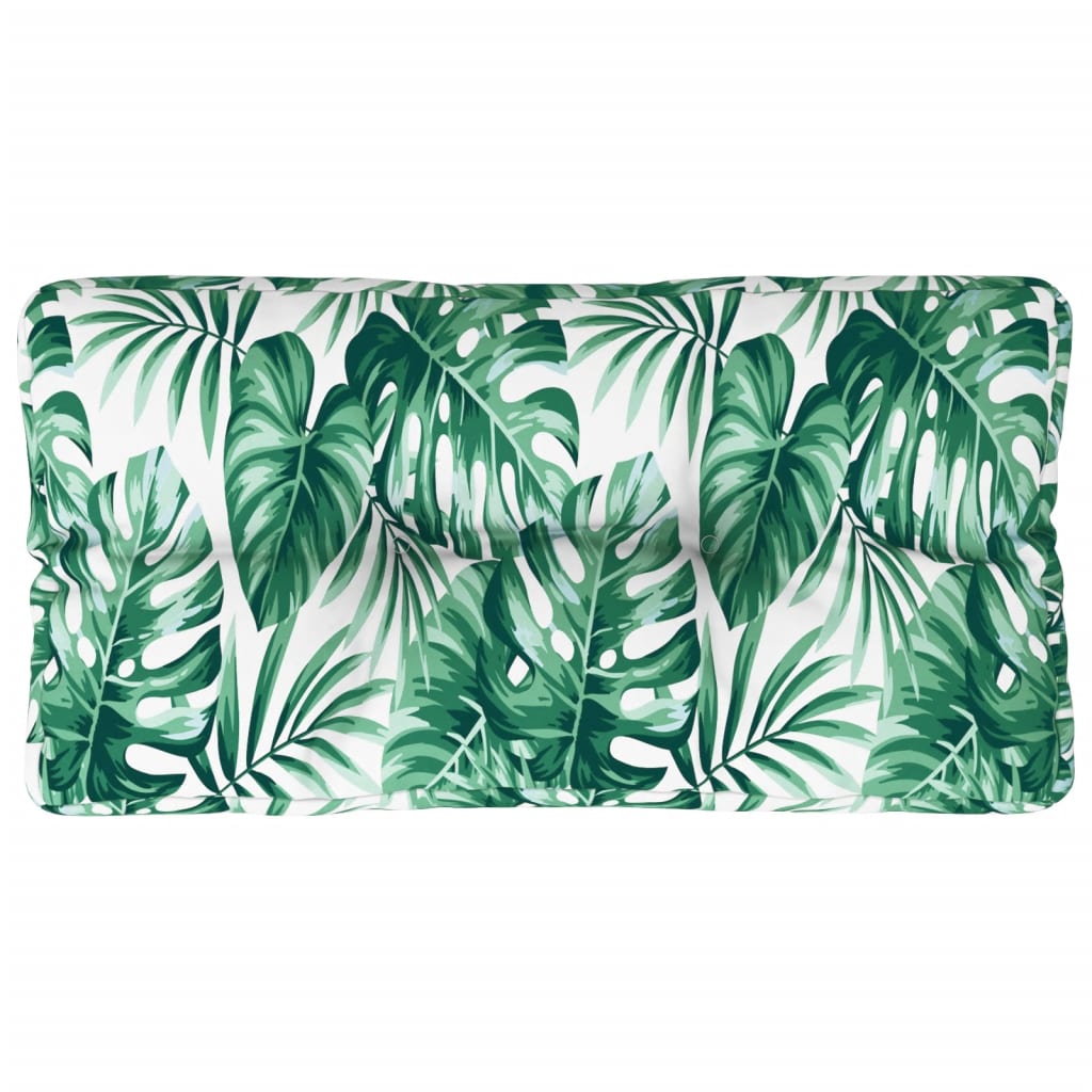 VidaXL Palettenkissen Blattmuster 70x40x12 cm Stoff