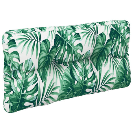 VidaXL Palettenkissen Blattmuster 70x40x12 cm Stoff