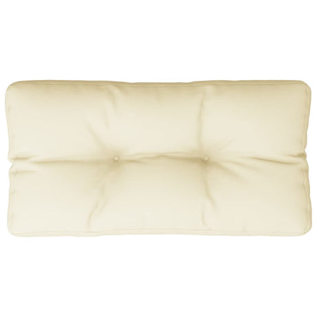 Vidaxx Palettenkissen 80x40x12 cm Stoff cremefarben