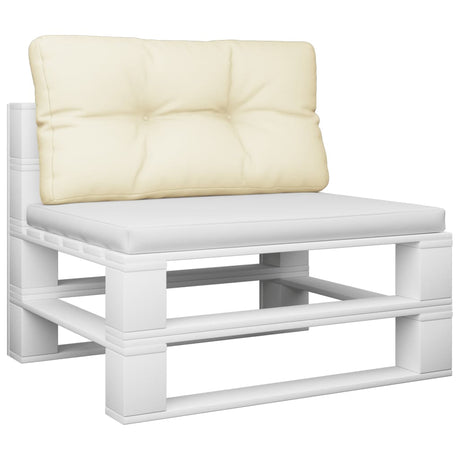 Vidaxx Palettenkissen 80x40x12 cm Stoff cremefarben