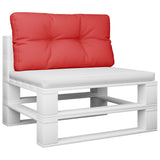 VidaXL Palettenkissen 80x40x12 cm Stoff rot