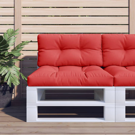 VidaXL Palettenkissen 80x40x12 cm Stoff rot