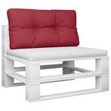 VidaXL Sofakissen 80x40x12 cm Stoff weinrot