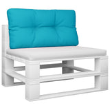 VidaXL Palettenkissen 80x40x12 cm Stoff Türkis