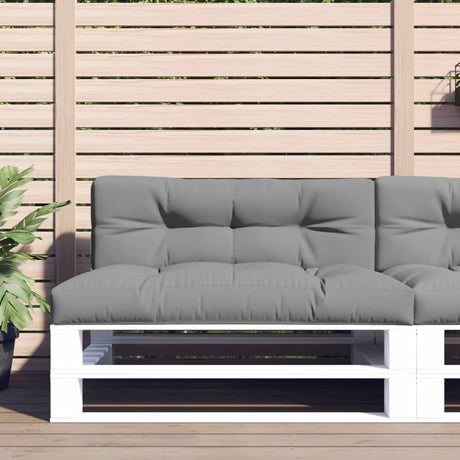 Vidaxx Palettenkissen 120x40x12 cm Stoff grau