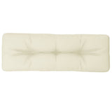 VidaXL Palettenkissen 120x40x12 cm Stoff cremefarben