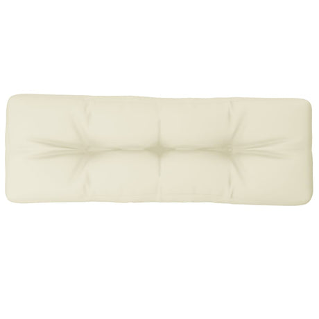 VidaXL Palettenkissen 120x40x12 cm Stoff cremefarben