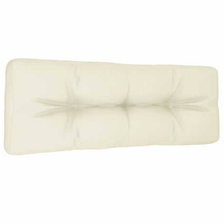 VidaXL Palettenkissen 120x40x12 cm Stoff cremefarben
