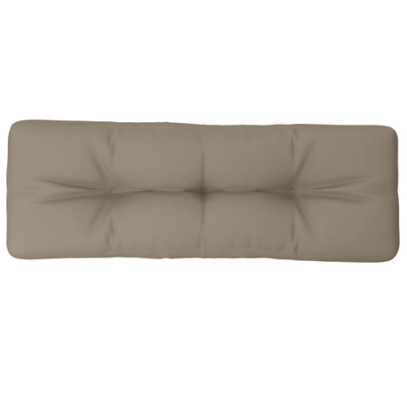 VidaXL Palettenkissen 120x40x12 cm Stoff Taupe
