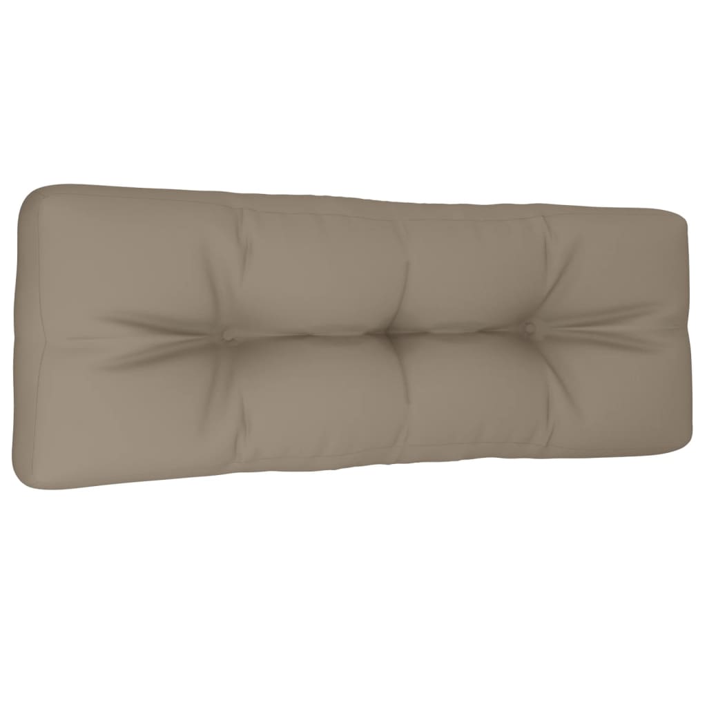 VidaXL Palettenkissen 120x40x12 cm Stoff Taupe