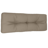 VidaXL Palettenkissen 120x40x12 cm Stoff Taupe