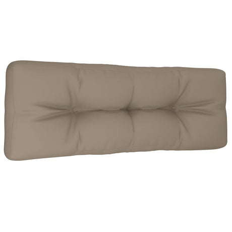 VidaXL Palettenkissen 120x40x12 cm Stoff Taupe