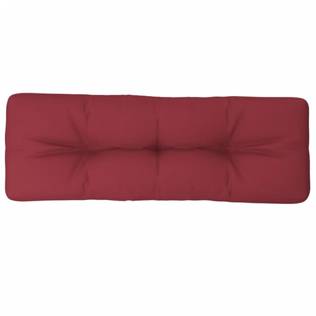 VidaXL Palettenkissen 120x40x12 cm Stoff weinrot