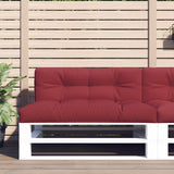 VidaXL Palettenkissen 120x40x12 cm Stoff weinrot