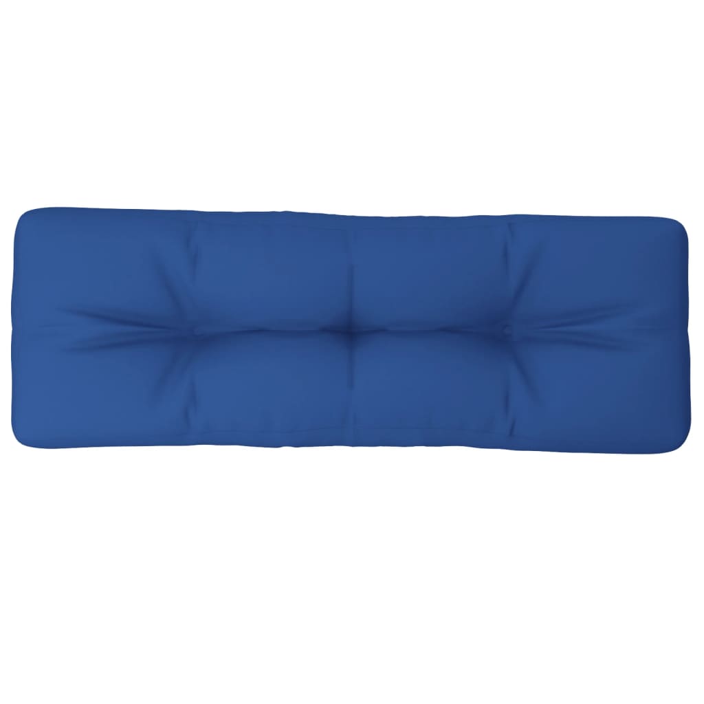 VidaXL Palettenkissen 120x40x12 cm Stoff Königsblau
