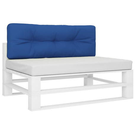 VidaXL Palettenkissen 120x40x12 cm Stoff Königsblau
